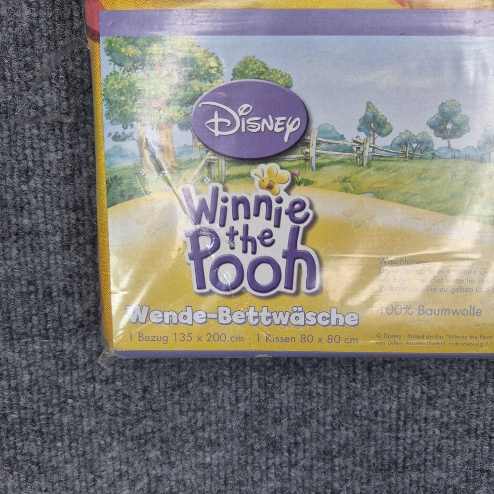 VTG Disney Winnie The Pooh Reversible ‎ Duvet Cover & Pillow Case Tigger